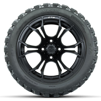 Set of (4) 14 in GTW Spyder Wheels with 23x10-14 GTW Nomad All-Terrain Tires Lakeside Buggies Parts and Accessories