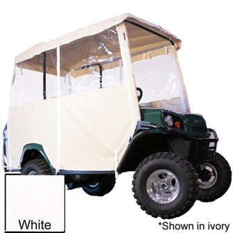 Lakeside Buggies White 4-Passenger Over-The-Top Vinyl Enclosure For Yamaha G29/Drive w/80″ RedDotTop- 62530 RedDot Enclosures