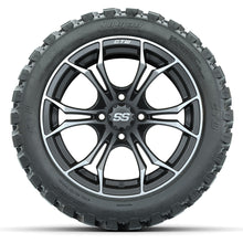 Set of (4) 14 in GTW Spyder Wheels with 23x10-14 GTW Nomad All-Terrain Tires Lakeside Buggies Parts and Accessories