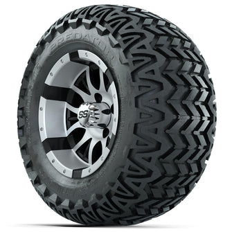 Set of (4) 12 in GTW Diesel Wheels with 23x10.5-12 GTW Predator All-Terrain Tires Lakeside Buggies Parts and Accessories