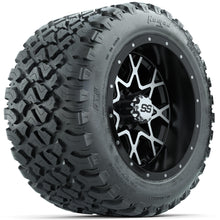 Set of (4) 12 in GTW Vortex Wheels with 20x10-R12 GTW Nomad All-Terrain Tires Lakeside Buggies Parts and Accessories