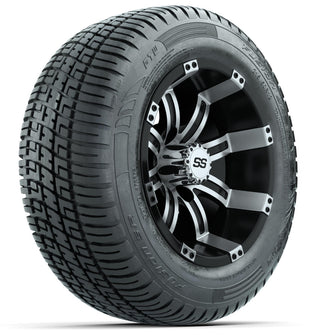 Set of (4) 12 in GTW Tempest Wheels with 215/50-R12 Fusion S/R Street Tires Lakeside Buggies Parts and Accessories