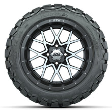 Set of (4) 14 in GTW Vortex Wheels with 22x10-14 GTW Timberwolf All-Terrain Tires Lakeside Buggies Parts and Accessories