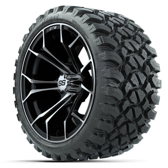 Set of (4) 15″ GTW Spyder Machined/Black Wheels with 23x10-R15 Nomad All-Terrain Tires Lakeside Buggies Parts and Accessories