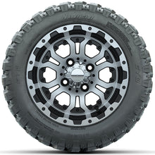 Set of (4) 12 in GTW Omega Wheels with 22x11-R12 GTW Nomad All-Terrain Tires Lakeside Buggies Parts and Accessories