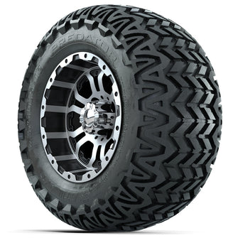 Set of (4) 12 in GTW Omega Wheels with 23x10.5-12 GTW Predator All-Terrain Tires Lakeside Buggies Parts and Accessories