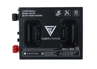 38 Volt 105 AH Fleet Lithium Battery Fleet Lithium Individual Batteries undefined