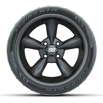 Set of (4) 14 in GTW Godfather Wheels with 205/40-R14 Fusion GTR Street Tires Lakeside Buggies Parts and Accessories