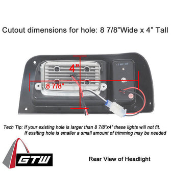 Lakeside Buggies GTW® Adjustable LED Light Kit – For Yamaha G22 (Years 2003-2007)- 02-121 GTW Light kits