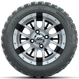 Set of (4) 12 in GTW Diesel Wheels with 20x10-R12 GTW Nomad All-Terrain Tires Lakeside Buggies Parts and Accessories