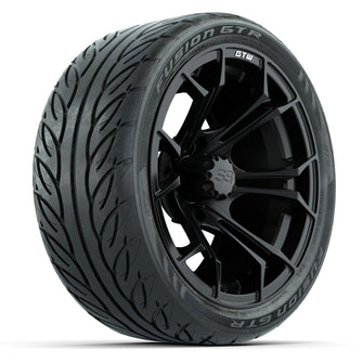 Set of (4) 14 in GTW Spyder Wheels with 205/40-R14 Fusion GTR Street Tires Lakeside Buggies Parts and Accessories