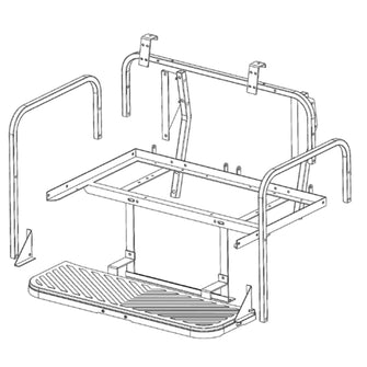 Lakeside Buggies GTW® MACH3 Flip Frame Only EZGO RXV- 01-162 GTW Seat kits