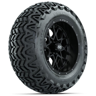 Set of (4) 14 in GTW Vortex Wheels with 23x10-14 GTW Predator All-Terrain Tires Lakeside Buggies Parts and Accessories