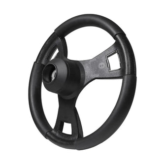 Gussi Italia® Model 13 Black/Carbon Fiber Steering Wheel For Club Car DS Lakeside Buggies