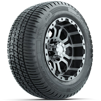 Set of (4) 12 in GTW Omega Wheels with 215/50-R12 Fusion S/R Street Tires Lakeside Buggies Parts and Accessories