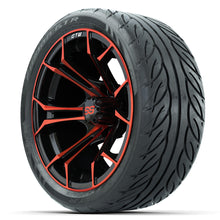 Set of (4) 14 in GTW Spyder Wheels with 205/40-R14 Fusion GTR Street Tires Lakeside Buggies Parts and Accessories