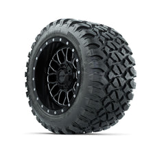 Set of (4) 12 in GTW® Helix Machined & Black Wheels with 22x11-R12 Nomad All-Terrain Tires Lakeside Buggies Parts and Accessories