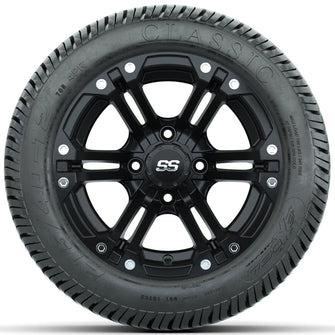 Set of (4) 12 in GTW Specter Wheels with 215/40-12 Excel Classic Street Tires Lakeside Buggies Parts and Accessories