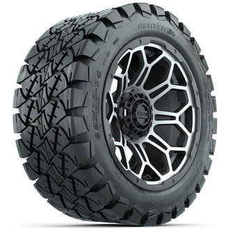 Set of (4) 14 in GTW Bravo Wheels with 22x10-14 GTW Timberwolf All-Terrain Tires Lakeside Buggies Parts and Accessories