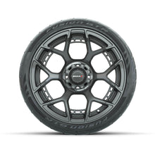 Lakeside Buggies Set of (4) 15" MadJax® Flow Form Evolution Gunmetal Wheels with GTW® Fusion GTR Street Tires- A19-422 MadJax Tire & Wheel Combos