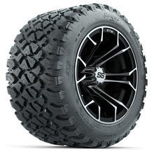 Set of (4) 12 in GTW Spyder Wheels with 20x10-R12 GTW Nomad All-Terrain Tires Lakeside Buggies Parts and Accessories