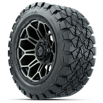 Set of (4) 14 in GTW Bravo Wheels with 22x10-14 GTW Timberwolf All-Terrain Tires Lakeside Buggies Parts and Accessories