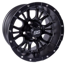 Lakeside Buggies 12x7 Matte Black Diesel Wheel- 19-250 GTW Wheels