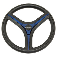 Lakeside Buggies Gussi Italia® Brenta Black/Blue Steering Wheel for All EZGO TXT / RXV Models- 06-137 Gussi Steering accessories