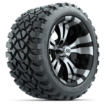 Set of (4) 14 in GTW Vampire Wheels with 23x10-14 GTW Nomad All-Terrain Tires Lakeside Buggies Parts and Accessories