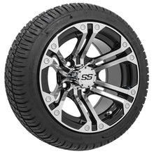 Lakeside Buggies 12” GTW Specter Black and Machined Wheels with 18” Fusion DOT Street Tires – Set of 4- A19-344 GTW Tire & Wheel Combos