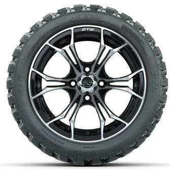 Set of (4) 14 in GTW Spyder Wheels with 23x10-14 GTW Nomad All-Terrain Tires Lakeside Buggies Parts and Accessories