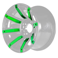 Lakeside Buggies MadJax® Green Wheel Inserts for 12x7 Avenger Wheel- 19-082-GRN MadJax Wheel Accessories