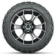 Set of (4) 14 in GTW Spyder Wheels with 22x10-14 GTW Timberwolf All-Terrain Tires Lakeside Buggies Parts and Accessories