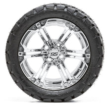 Lakeside Buggies 14” GTW Specter Chrome Wheels with 22” Timberwolf Mud Tires – Set of 4- A19-395 GTW Tire & Wheel Combos