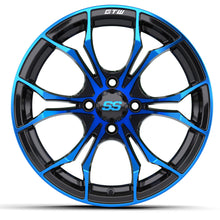 15″ GTW® Spyder Wheel – Black with Blue GTW Parts and Accessories