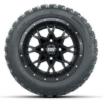 Set of (4) 12 in GTW Vortex Wheels with 20x10-R12 GTW Nomad All-Terrain Tires Lakeside Buggies Parts and Accessories