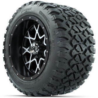 Set of (4) 12 in GTW Vortex Wheels with 20x10-R12 GTW Nomad All-Terrain Tires Lakeside Buggies Parts and Accessories