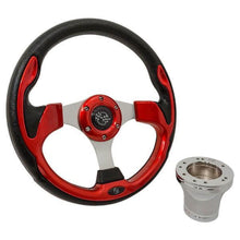 Lakeside Buggies Club Car DS Red Rally Steering Wheel Kit 1982-Up- 06-038 GTW Steering accessories