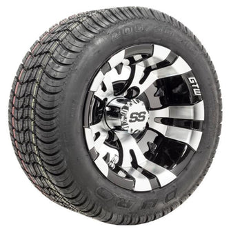 Lakeside Buggies Set of (4) 10” GTW® Vampire Wheels on Mounted on Duro Lo-Pro Street Tires- A19-191 GTW Tire & Wheel Combos