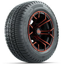 Set of (4) 12 in GTW Spyder Wheels with 215/50-R12 Fusion S/R Street Tires Lakeside Buggies Parts and Accessories