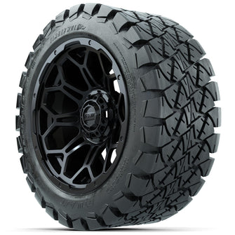 Set of (4) 14 in GTW Bravo Wheels with 22x10-14 GTW Timberwolf All-Terrain Tires Lakeside Buggies Parts and Accessories