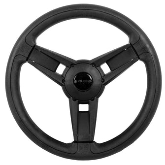 Gussi Italia® Giazza Black Steering Wheel Compatible with ICON Golf Car Models & AEV Golf Car Models Lakeside Buggies