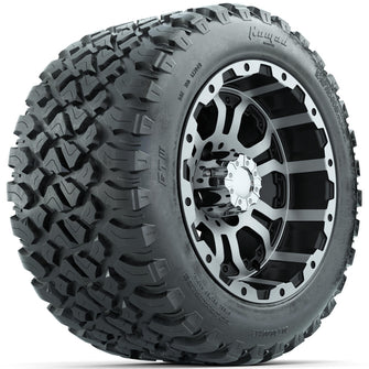 Set of (4) 12 in GTW Omega Wheels with 20x10-R12 GTW Nomad All-Terrain Tires Lakeside Buggies Parts and Accessories