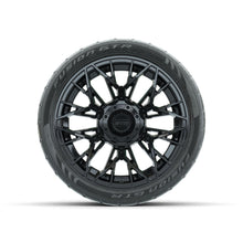 Set of (4) 14 in GTW® Stellar Black Wheels with 205/40-R14 Fusion GTR Street Tires Lakeside Buggies Parts and Accessories