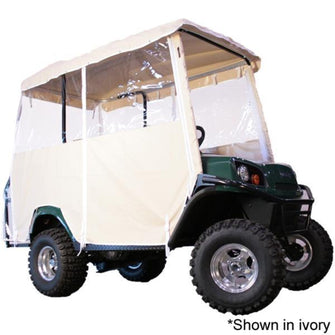 Lakeside Buggies Ivory 4-Passenger Over-The-Top Vinyl Enclosure For EZGO TXT w/80" Blue Dot Top- 62390 RedDot Enclosures