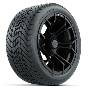 Set of (4) 14 in GTW Spyder Wheels with 225/30-14 Mamba Street Tires Lakeside Buggies Parts and Accessories