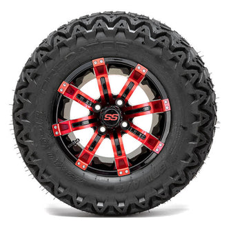 Lakeside Buggies 12” GTW Tempest Black and Red Wheels with 23” Predator A-T Tires – Set of 4- A19-360 GTW Tire & Wheel Combos