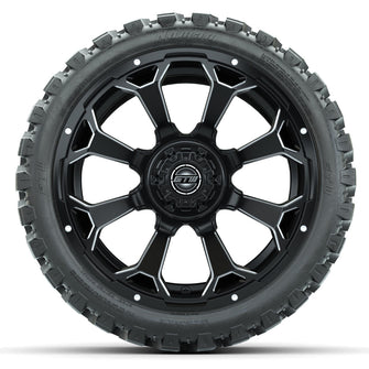 Set of (4) 15″ GTW Raven Matte Black Wheels with 23x10-R15 Nomad All-Terrain Tires Lakeside Buggies Parts and Accessories