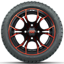 Set of (4) 12 in GTW Spyder Wheels with 215/35-12 GTW Mamba Street Tires Lakeside Buggies Parts and Accessories