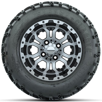 Set of (4) 12 in GTW Omega Wheels with 22x11-12 Sahara Classic All-Terrain Tires Lakeside Buggies Parts and Accessories